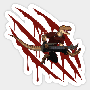 DINOMETAL - VELOCIRAPTOR Sticker